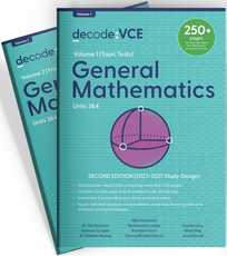 DECODE VCE GENERAL MATHEMATICS UNITS 3&4 2E (2023-2027) TOPIC TESTS & TRIAL EXAMS BUNDLE