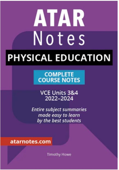 ATAR NOTES VCE PHYSICAL EDUCATION UNITS 3&4 NOTES 2E (2022-2024)