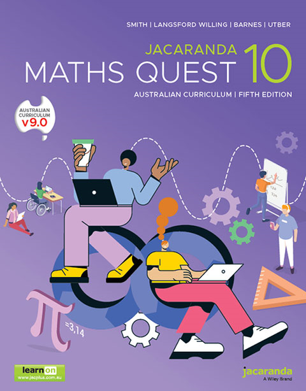 JACARANDA MATHS QUEST 10+10A AUSTRALIAN CURRICULUM PRINT & LEARNON 5E