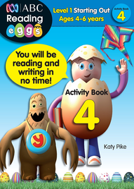 ABC READING EGGS LEVEL 1 STARTING OUT ACTIVITY BOOK 4 AGES 4-6