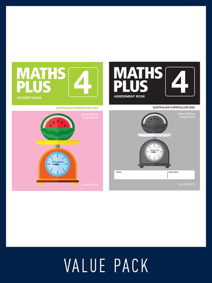 OXFORD MATHS PLUS AC EDITION MENTALS & HOMEWORK BOOK 4 VALUE PACK (2023)