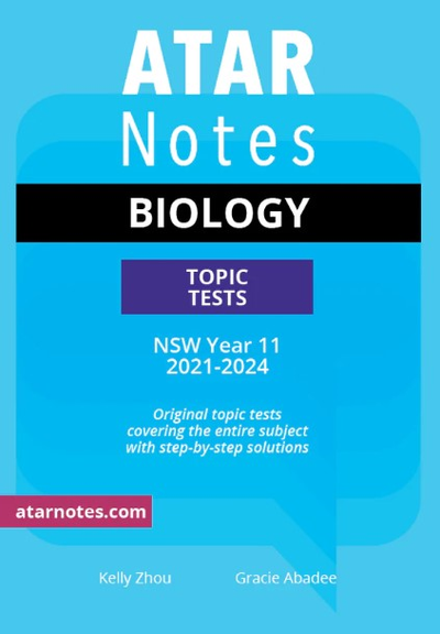 ATAR NOTES HSC BIOLOGY YEAR 11 TOPIC TESTS (2021-2024)