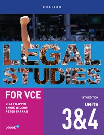 OXFORD LEGAL STUDIES FOR VCE UNITS 3&4 JUSTICE & OUTCOMES STUDENT BOOK + OBOOK ASSESS 16E