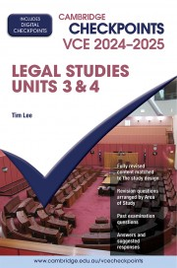 CAMBRIDGE CHECKPOINTS VCE LEGAL STUDIES UNITS 3&4 2024 - 2025 + QUIZ ME MORE