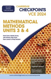 CAMBRIDGE CHECKPOINTS VCE MATHEMATICAL METHODS UNITS 3&4 2024 + QUIZ ME MORE