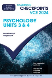 CAMBRIDGE CHECKPOINTS VCE PSYCHOLOGY UNITS 3&4 2024 + QUIZ ME MORE