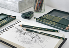 12 FABER CASTELL 9000 PENCIL ARTIST 8B - 2H TIN