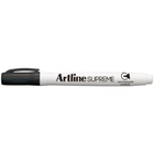 WHITEBOARD MARKER ARTLINE SUPREME 1.5MM BLACK ANTIMICROBIAL