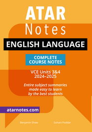 ATAR NOTES VCE: ENGLISH LANGUAGE UNITS 3&4 NOTES (2024 - 2025)