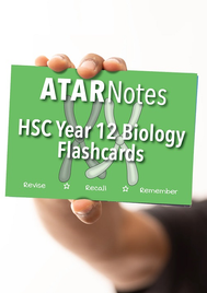 ATAR NOTES HSC YEAR 12 BIOLOGY FLASHCARDS