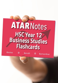 ATAR NOTES HSC YEAR 12 BUSINESS STUDIES FLASHCARDS