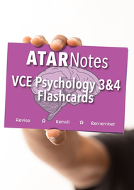 ATAR NOTES VCE PSYCHOLOGY UNITS 3&4 FLASHCARDS