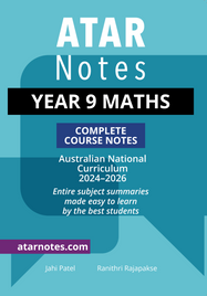 ATAR NOTES YEAR 9 MATHS COMPLETE COURSE NOTES (2024 - 2026)