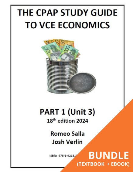 THE CPAP STUDY GUIDE TO VCE ECONOMICS PART 1 (UNIT 3) 18E BUNDLE (STUDENT BOOK + EBOOK)