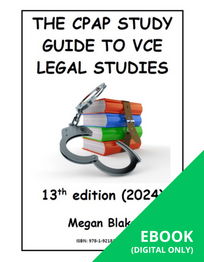 THE CPAP STUDY GUIDE TO VCE LEGAL STUDIES 13E EBOOK (No printing or refunds. Check product description before purchasing) (eBook Only)