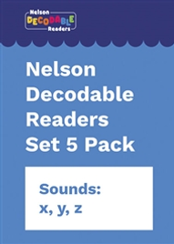 NELSON DECODABLE READERS SET 5 PACK X 20 (SOUNDS: X, Y, Z.)