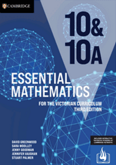 CAMBRIDGE ESSENTIAL MATHEMATICS FOR THE VICTORIAN CURRICULUM YEAR 10&10A TEXTBOOK + EBOOK 3E