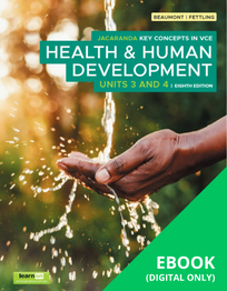 JACARANDA KEY CONCEPTS IN VCE HEALTH & HUMAN DEVELOPMENT UNITS 3&4 LEARNON EBOOK 8E (eBook Only)