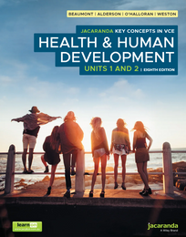 JACARANDA KEY CONCEPTS IN VCE HEALTH & HUMAN DEVELOPMENT UNITS 1&2 PRINT & LEARNON EBOOK 8E