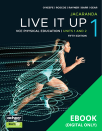 JACARANDA LIVE IT UP 1 VCE PHYSICAL EDUCATION UNITS 1&2 LEARNON EBOOK 5E (eBook Only)
