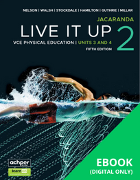 JACARANDA LIVE IT UP 2 VCE PHYSICAL EDUCATION UNITS 3&4 LEARNON EBOOK 5E (eBook Only)