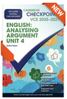 CAMBRIDGE CHECKPOINTS VCE ENGLISH: ANALYSING AND PRESENTING ARGUMENT UNIT 4 2025-2027 + QUIZ ME MORE