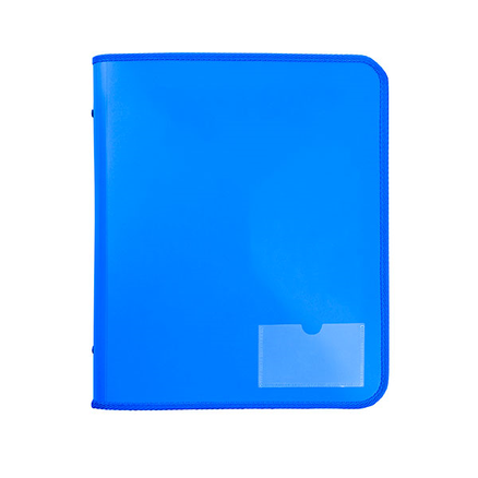 2D ZIPPER BINDER WITH TECH CASE 25MM BLUE