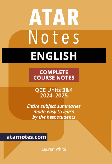 ATAR NOTES QCE ENGLISH 3&4 NOTES (2024-2025)