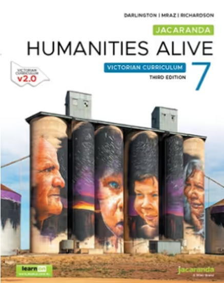 JACARANDA HUMANITIES ALIVE 7 VICTORIAN CURRICULUM LEARNON TEXTBOOK 3E