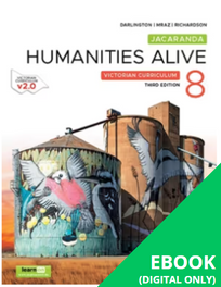 JACARANDA HUMANITIES ALIVE 8 VICTORIAN CURRICULUM LEARNON 3E (eBook only)