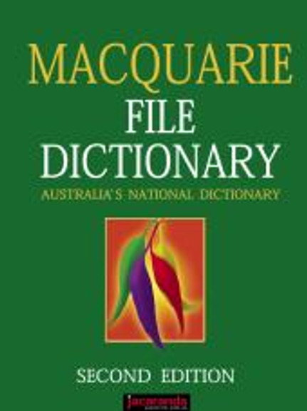 MACQUARIE FILE DICTONARY