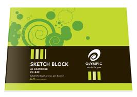 A4 SKETCH BLOCK CARTRIDGE #70 25 LEAF