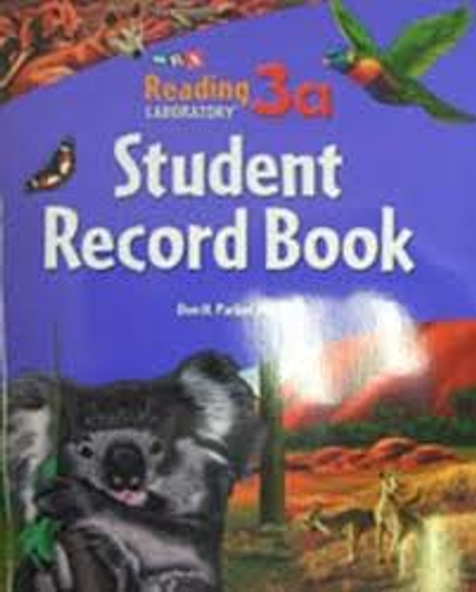 SRA READING LABORATORY 3A - STUDENT RECORD BOOK 