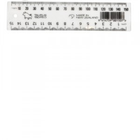 RULER PLASTIC 15CM CLEAR