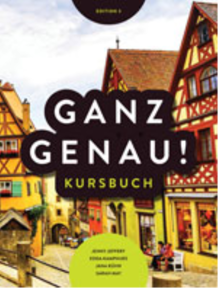 GANZ GENAU! STUDENT BOOK 3E