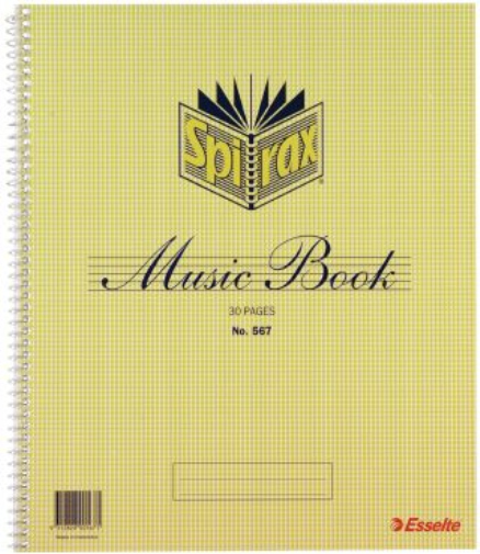 MUSIC BOOK SPIRAL Q567 297x248