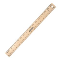 RULER WOODEN 30CM 