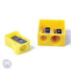 SHARPENER PENCIL PLASTIC DOUBLE HOLE