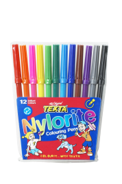 TEXTA NYLORITE COLOURING PENS 12