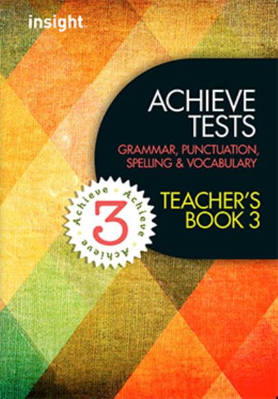 ACHIEVE TESTS: GRAMMAR, PUNCTUATION, SPELLING & VOCABULARY TEACHER'S BOOK 3 + EBOOK BUNDLE